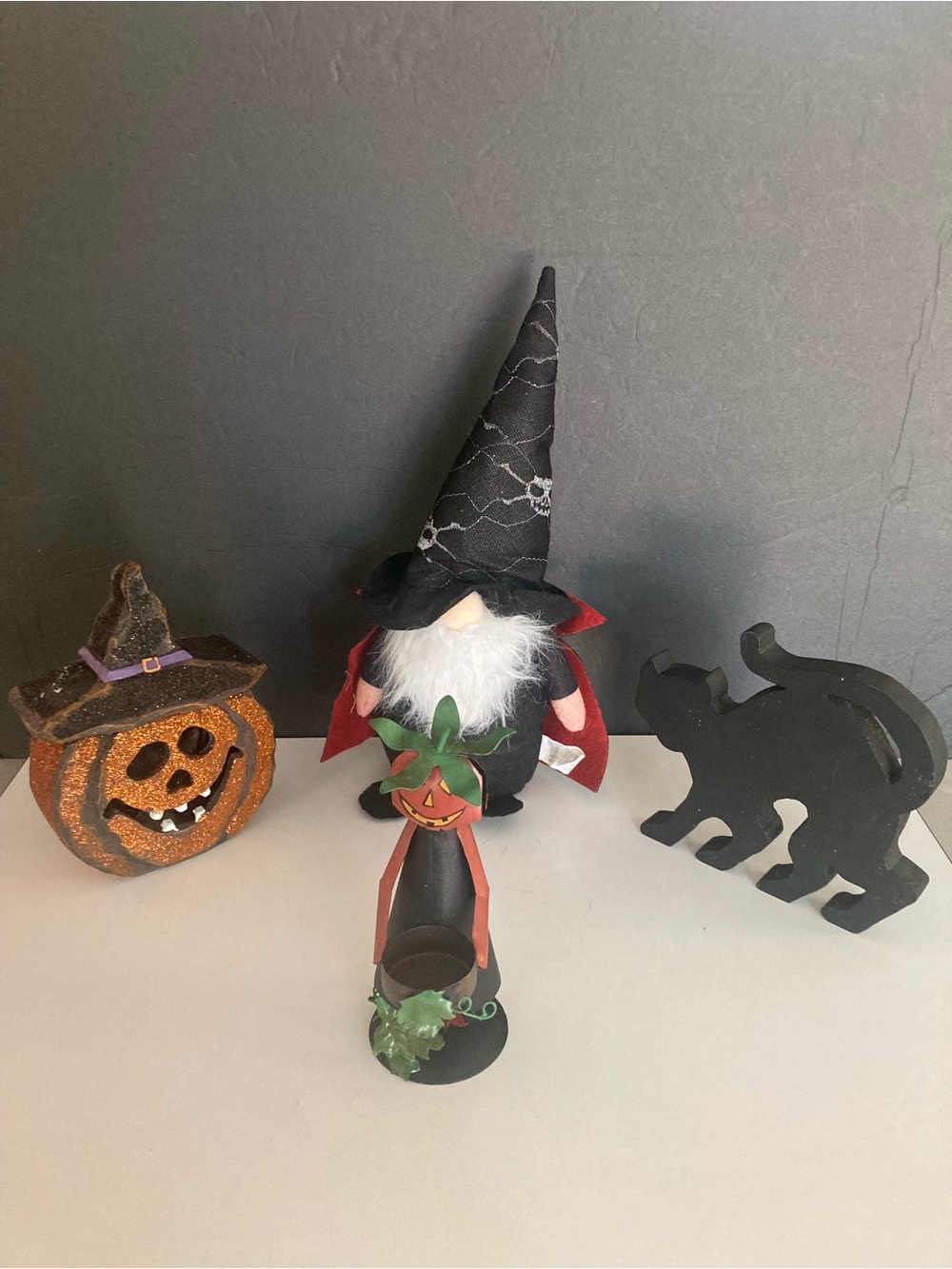 Halloween Bundle Gnome, Cat,Scarecrow and Pumpkin
